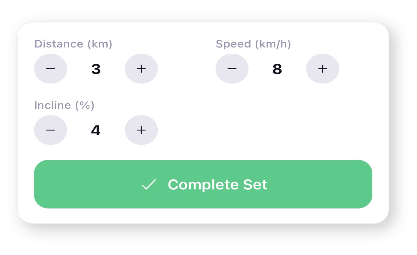 Workout dashboard